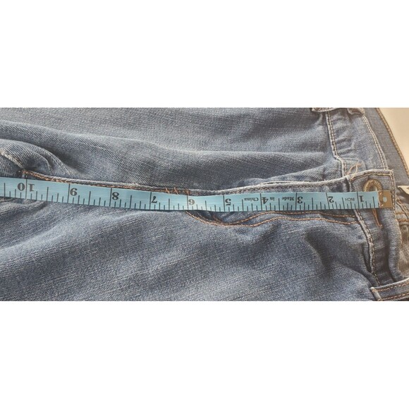 Levis 515 Boot Cut Jeans Womens Blue Denim size 14 34x30 Mid Rise Med Wash - Picture 8 of 11